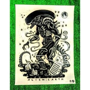 ALIEN EARTH SDCC 2025 Hall H Mondo FX Variant Limited Ed. Poster #1638/1755 New